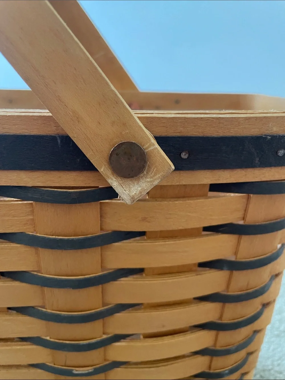 Longaberger 1998 Cherished Memories basket Blue